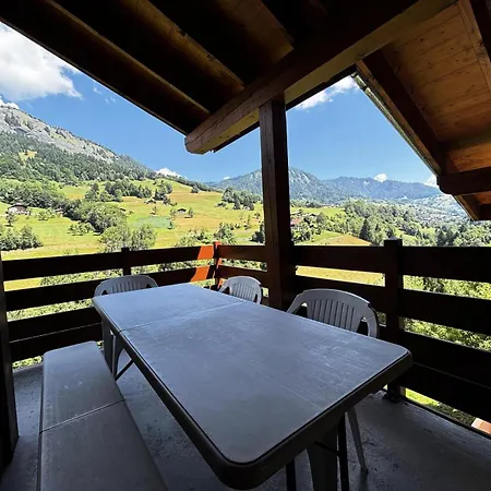 Les Des Evettes - Vue Montagnes Dans Avec Piscine Mae-3104 * Notre-Dame-de-Bellecombe